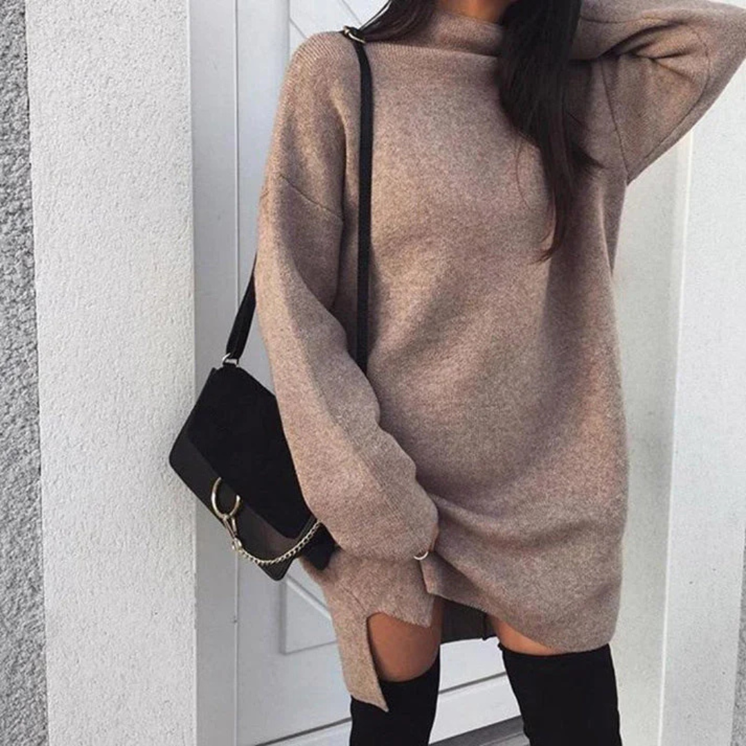 Pull Femme Long Manches Col V Haut de Gamme - PanierRoyale