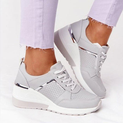 Chaussure running femme légère et confortable beige