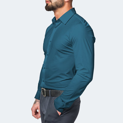Chemise Homme Taille Slim pour Bureau et Quotidien