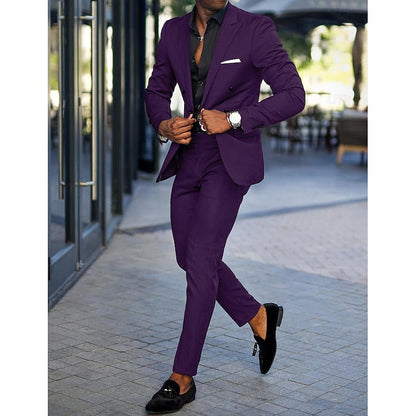Costume Homme Mariage Élégant 2 Pièces Slim Fit - PanierRoyale