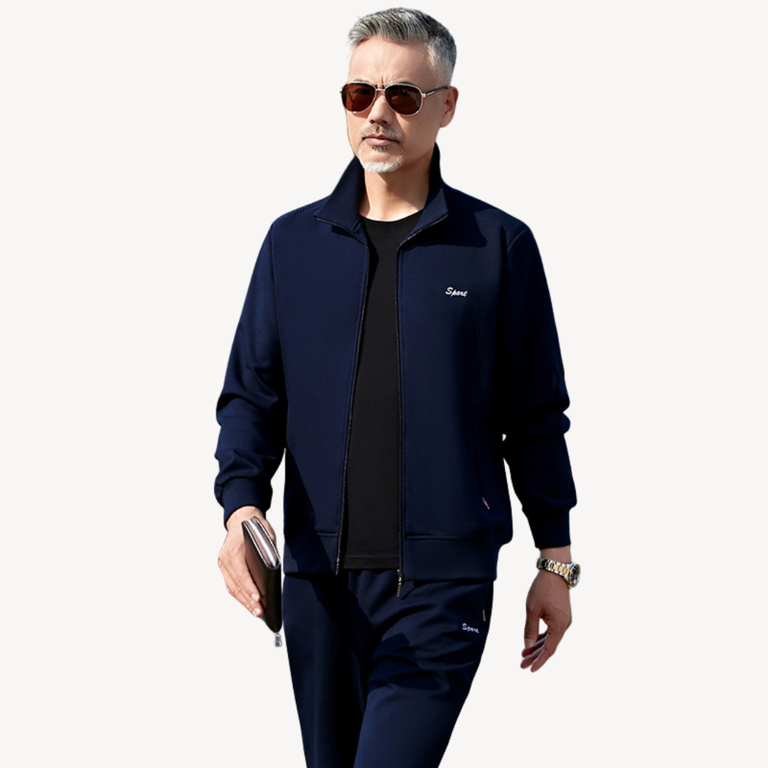 Survêtement Homme Sport Chic Zippé Adjustable pour Running