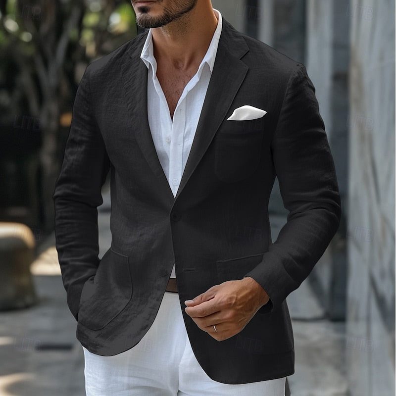 Veste Homme Beige Élégante pour Travail