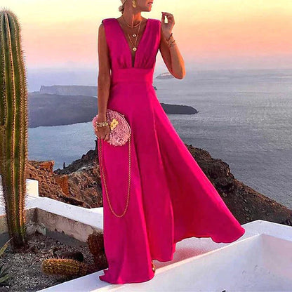 Robe Longue Élégante pour Femme - Douce et Raffinée
