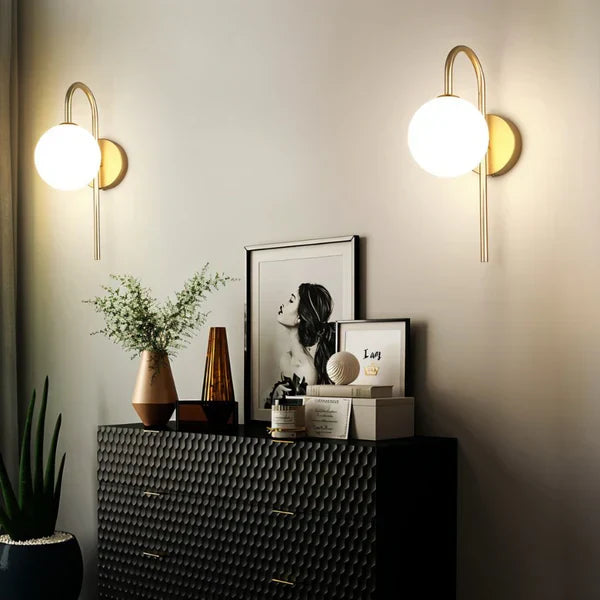 Lampe Murale LED Or Élégante Design Moderne