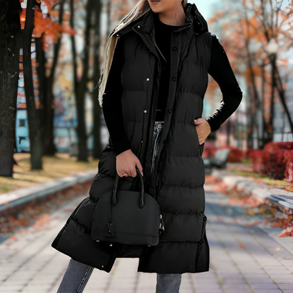 Veste femme sans manches douce et chaude élégante - PanierRoyale