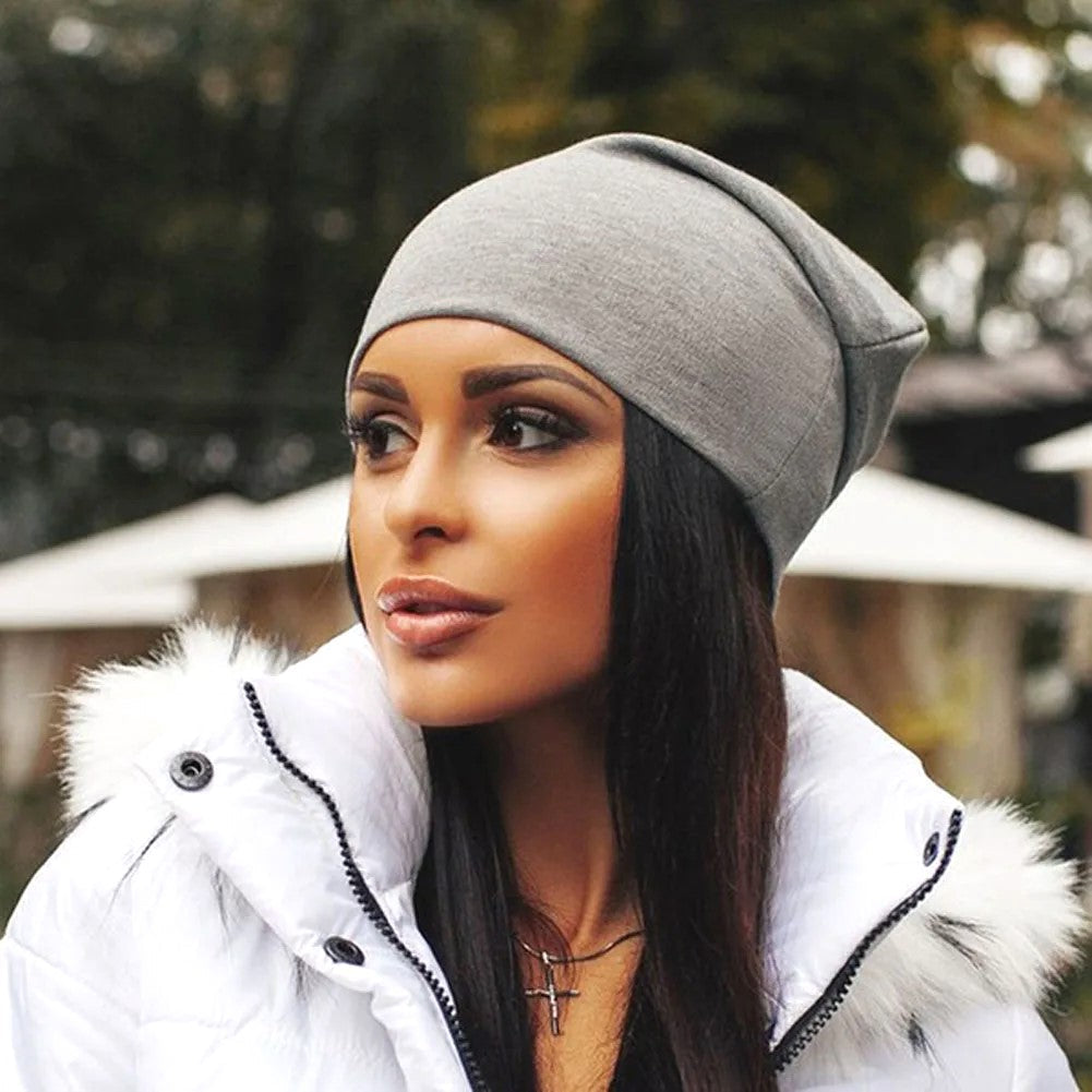 Chapeau Tricoté Femme Marine Élégant