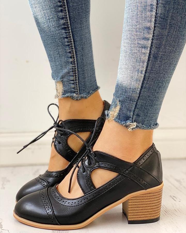 Chaussures femmes confortables et élégantes style rétro