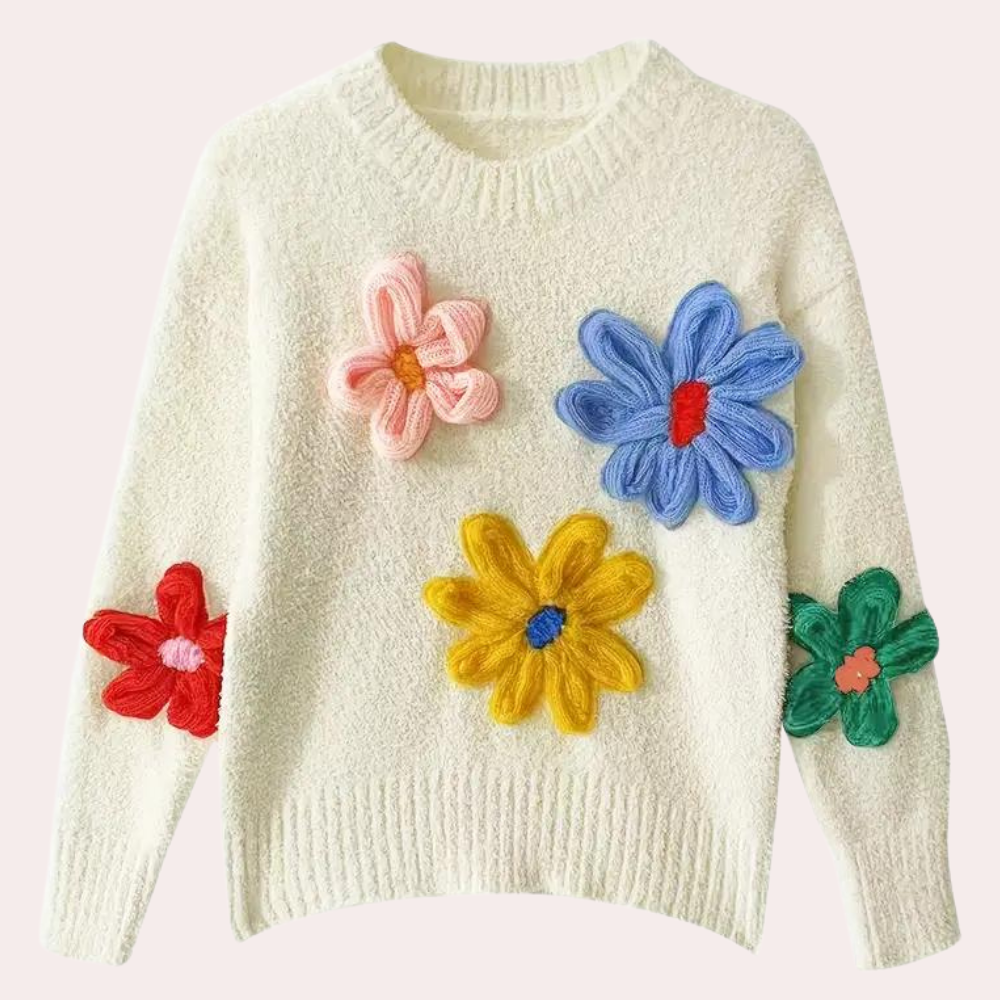 Pull Femme Floral Coloré Été