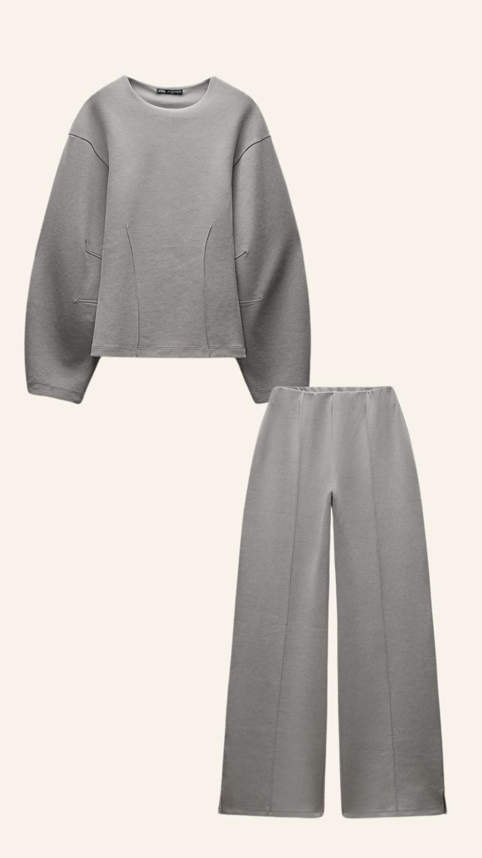 Ensemble Deux Pièces Féminin : Haut Décontracté et Pantalon Chic