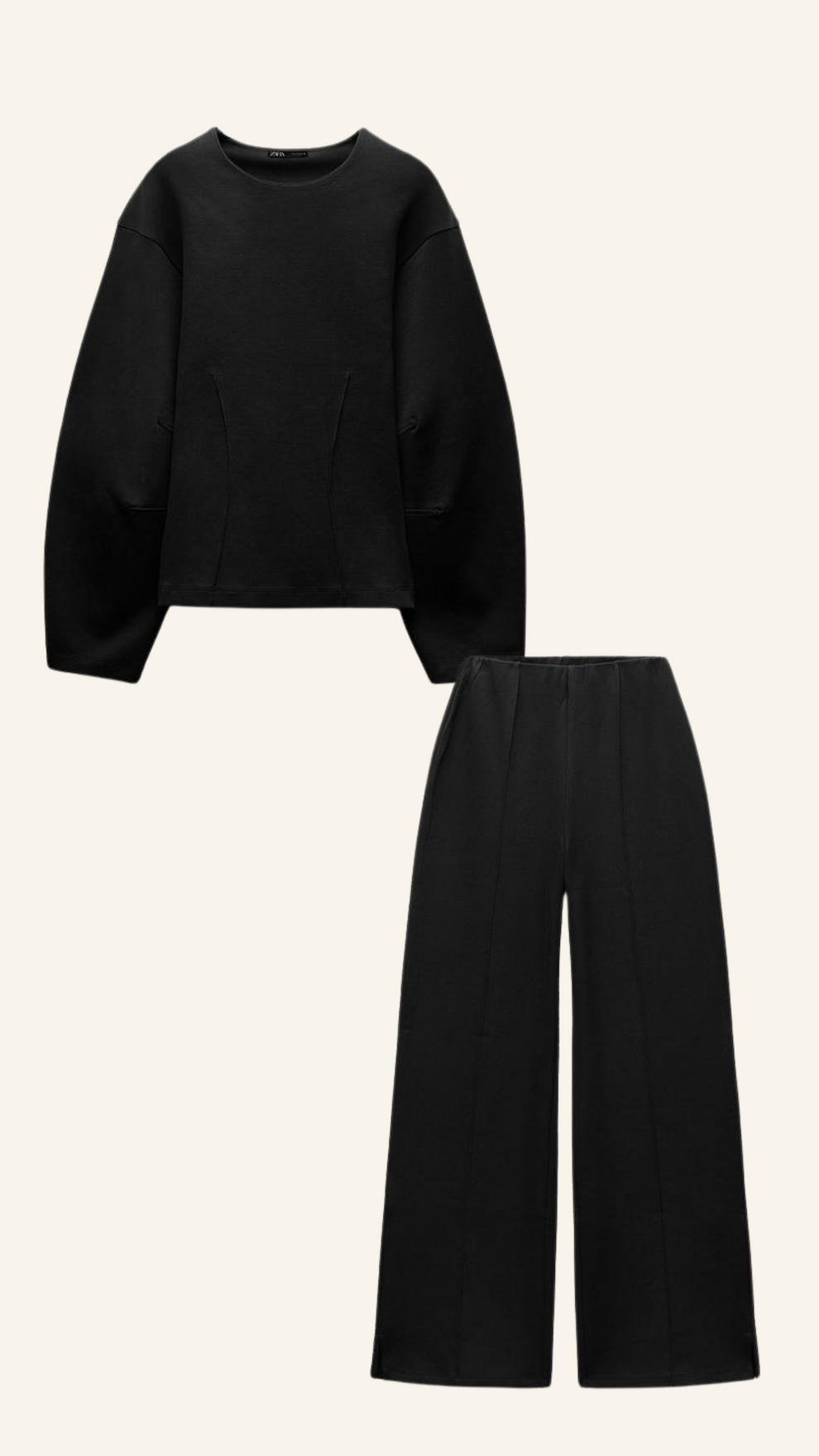 Ensemble Deux Pièces Féminin : Haut Décontracté et Pantalon Chic
