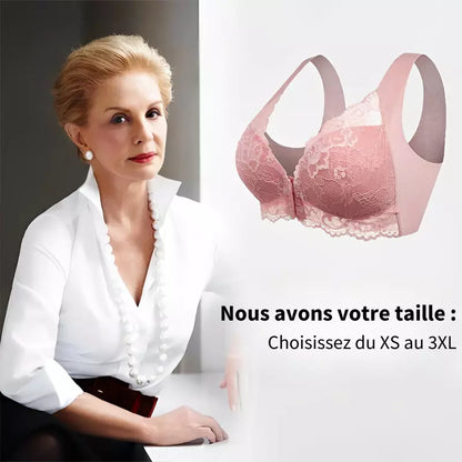 Soutien-gorge Femme Sans Fil Fermeture Frontale Confort Respirant