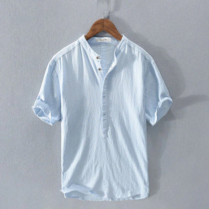 Chemise Homme Lin Coton Manches Longues Confortable