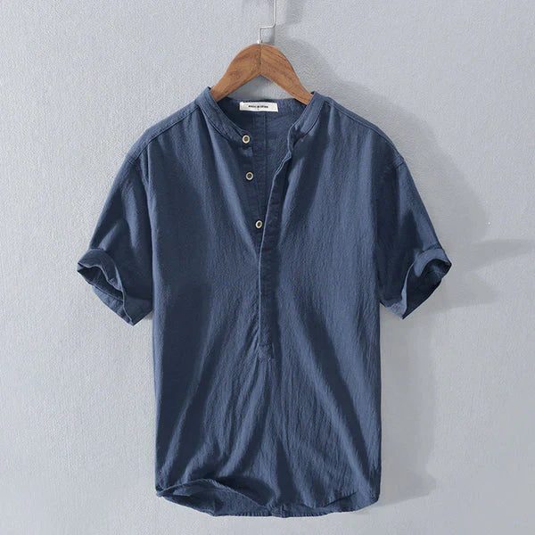 Chemise Homme Lin Coton Manches Longues Confortable