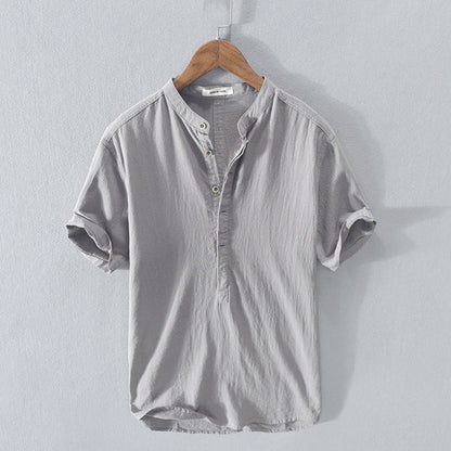 Chemise Homme Lin Coton Manches Longues Confortable