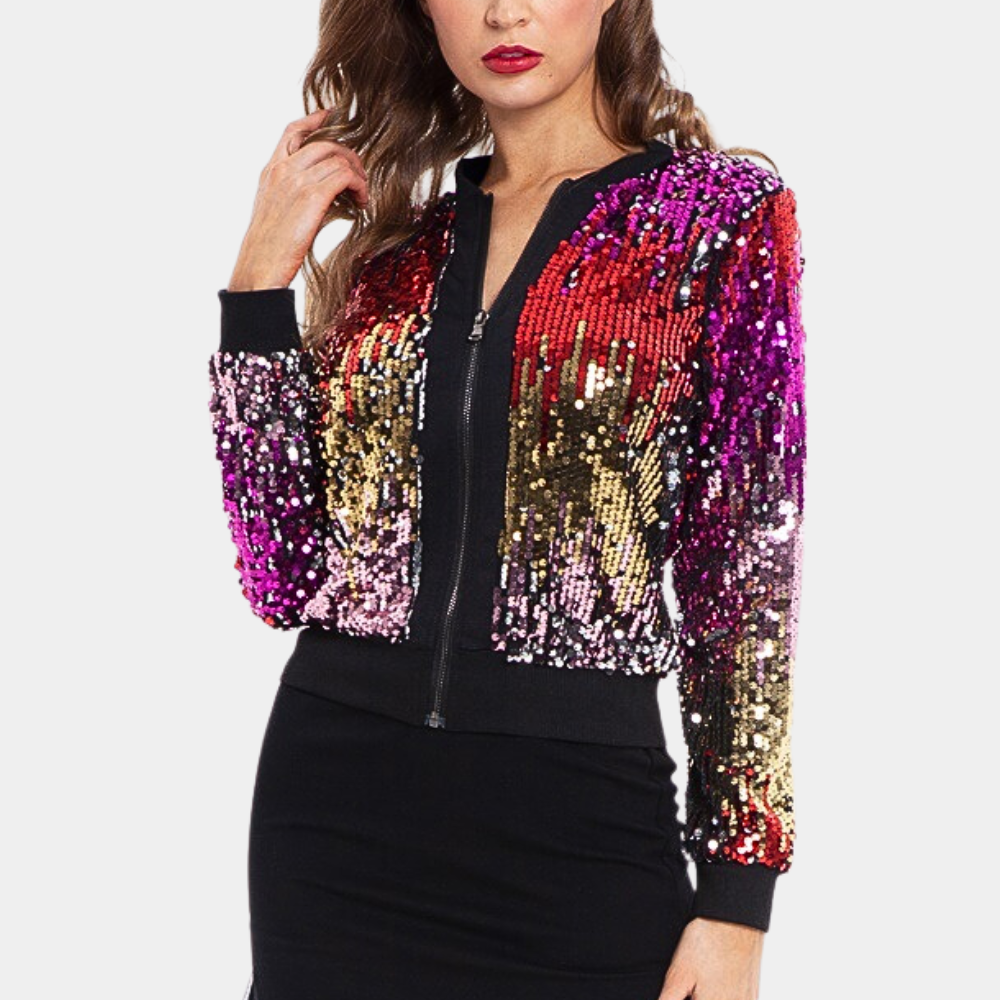 Veste Courte Pailletée - vue 2