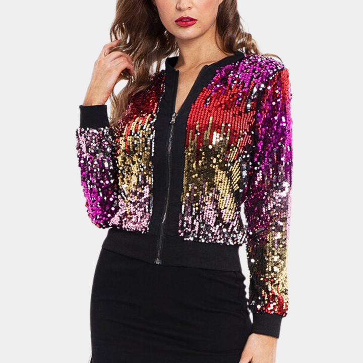 Veste Courte Pailletée - vue 2