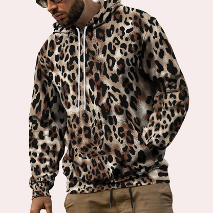Pull Homme Imprimé Léopard Chic et Élégant