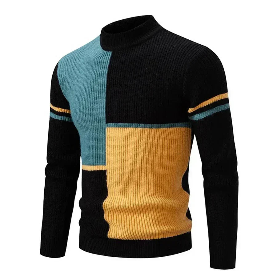 Pull Homme à Carreaux Doux et Chaud pour Hiver