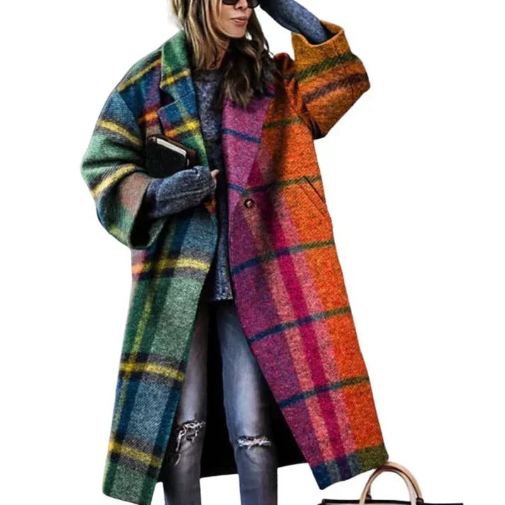 Manteau Femme Long Élégant avec Ceinture et Fermeture Éclair - PanierRoyale