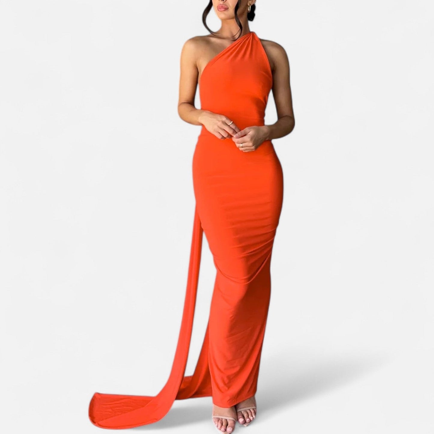 Robe femme maxi épaule dénudée tendance été