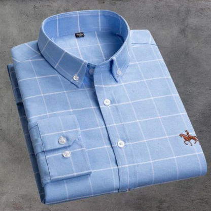 Chemise Marine Rayée Élégante pour Homme
