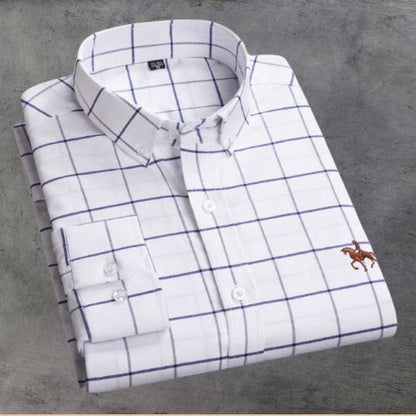 Chemise Marine Rayée Élégante pour Homme