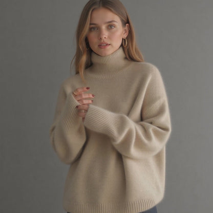Pull Cachemire Féminin Grande Taille Doux - PanierRoyale