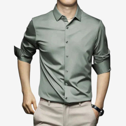 Chemise décontractée Manches Longues Boutonnées Relaxe
