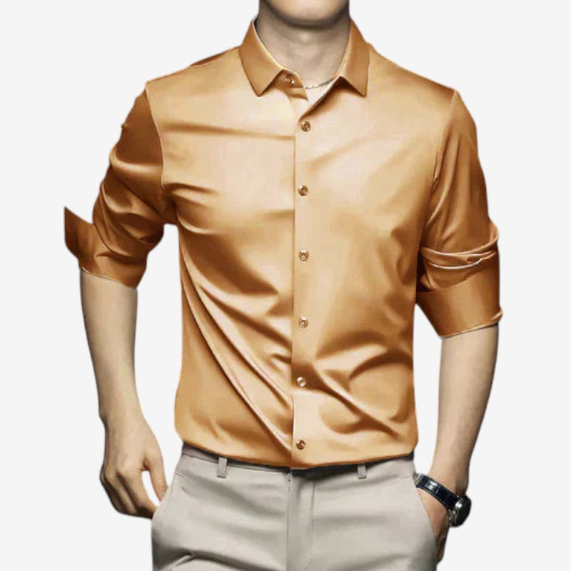 Chemise décontractée Manches Longues Boutonnées Relaxe