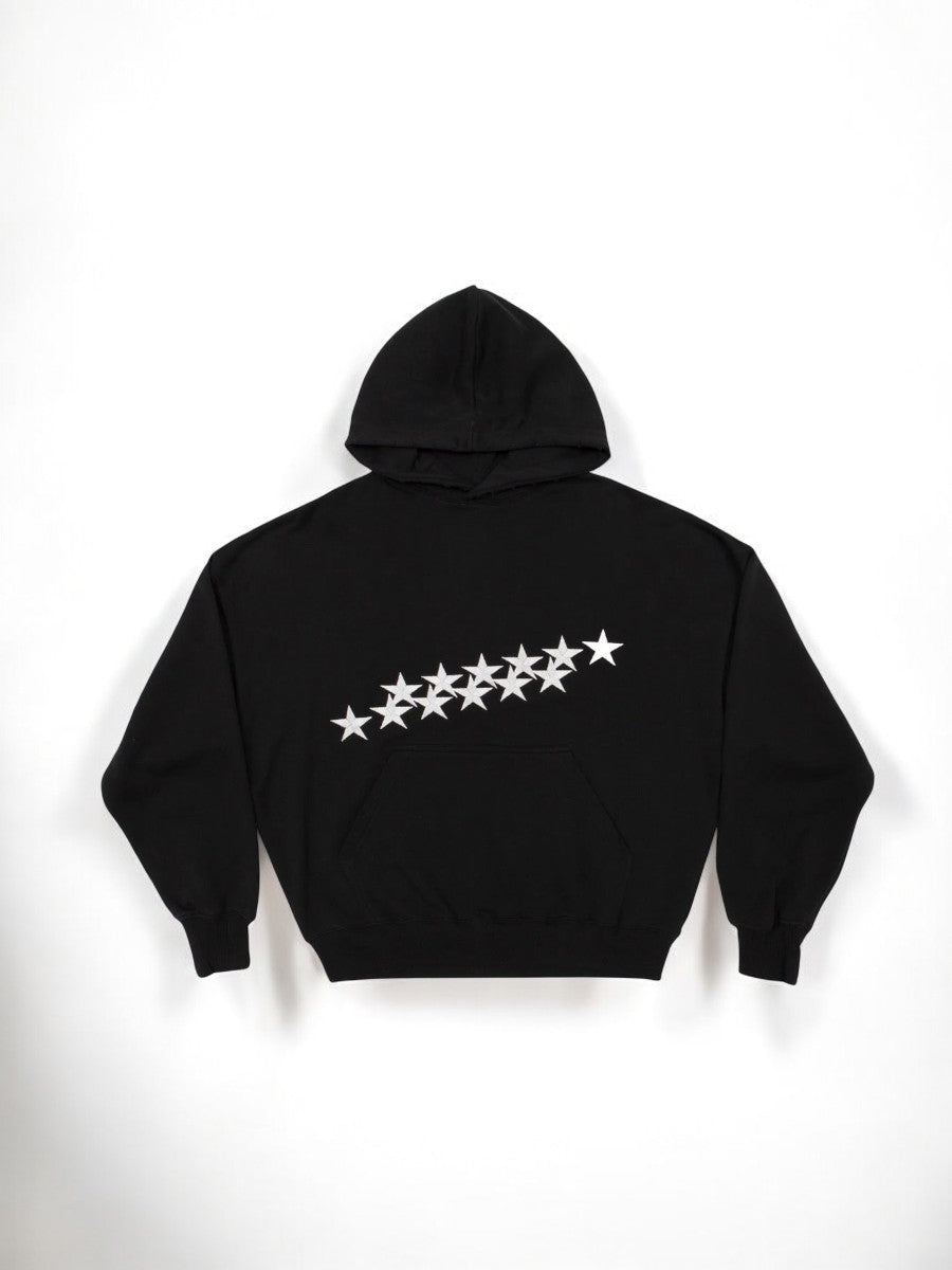 Sweat à Capuche Femme Streetwear avec Imprimé Étoiles