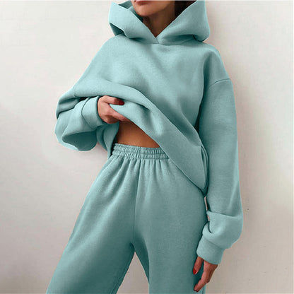 Survêtement Femme Streetwear Hoodie et Jogging Pantalon