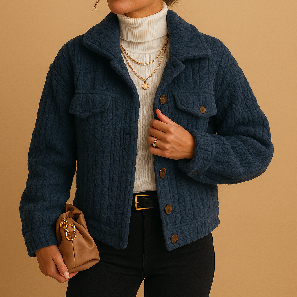 Manteau Femme Hiver Élégant - Veste Faux Fourrure Douce et Chauffante