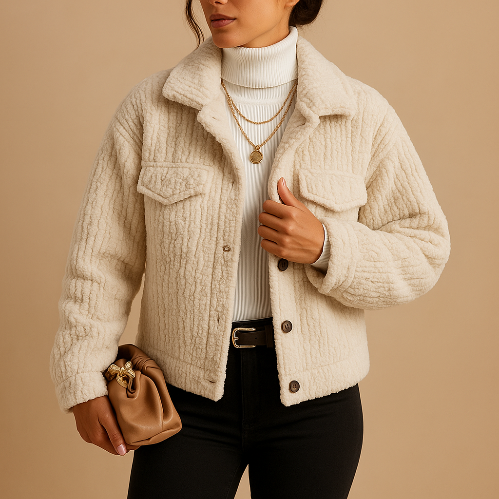 Manteau Femme Hiver Élégant - Veste Faux Fourrure Douce et Chauffante - PanierRoyale