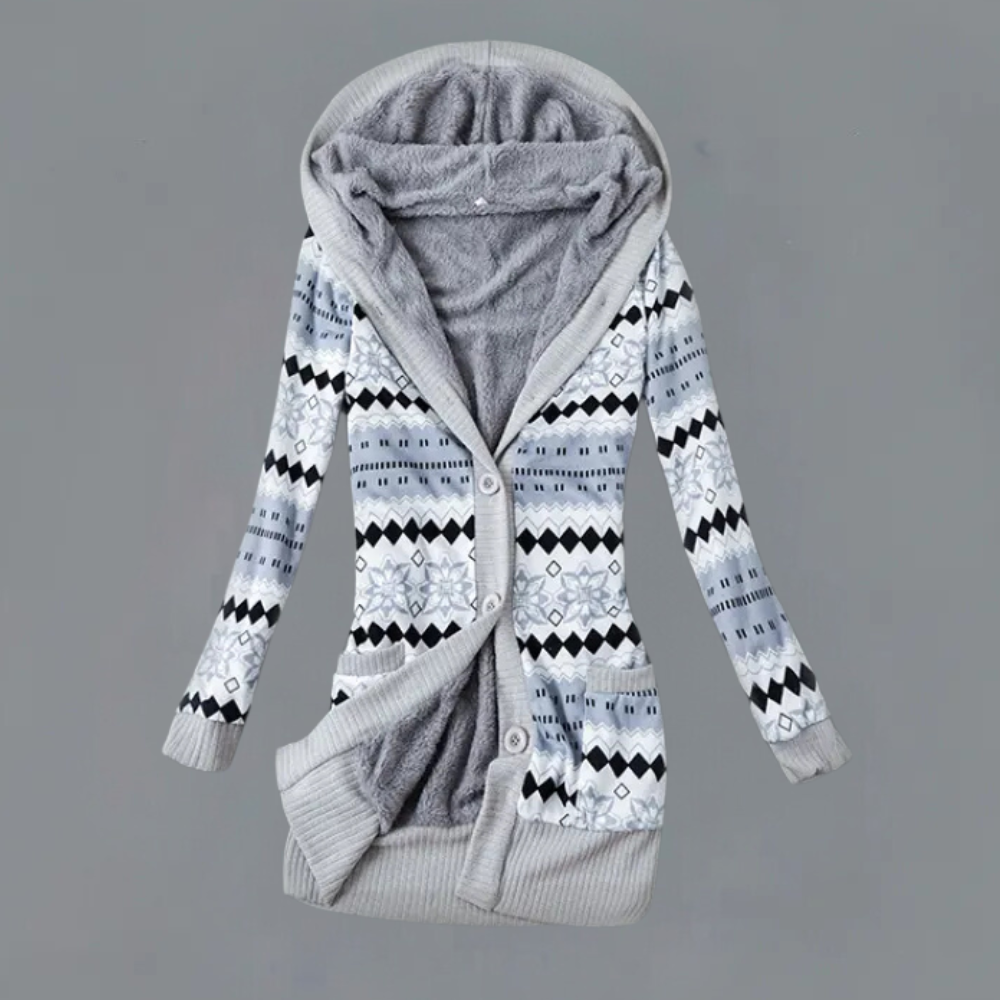 JOANA - Cardigan à Capuche Élégant pour Femmes