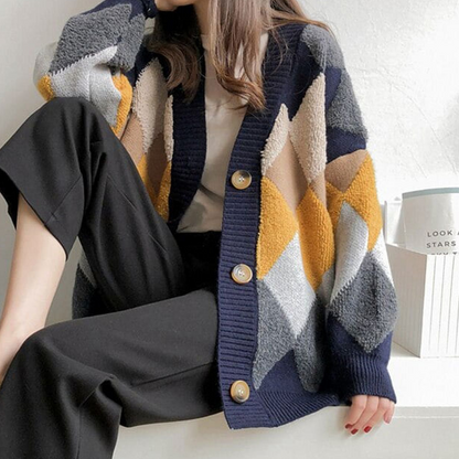 Cardigan Femme Élégant à Fermeture Boutons