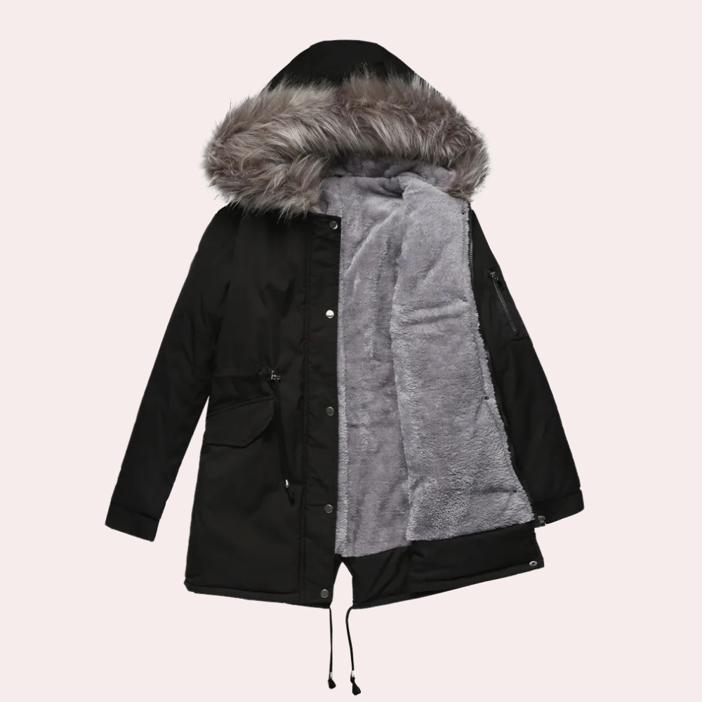 BETTY - Parka Veste d'Hiver avec Capuche pour Femmes