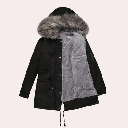BETTY - Parka Veste d'Hiver avec Capuche pour Femmes
