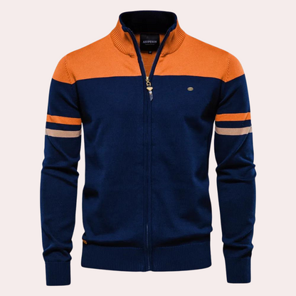 TIM - Cardigan Tricot à Glissière pour Hommes