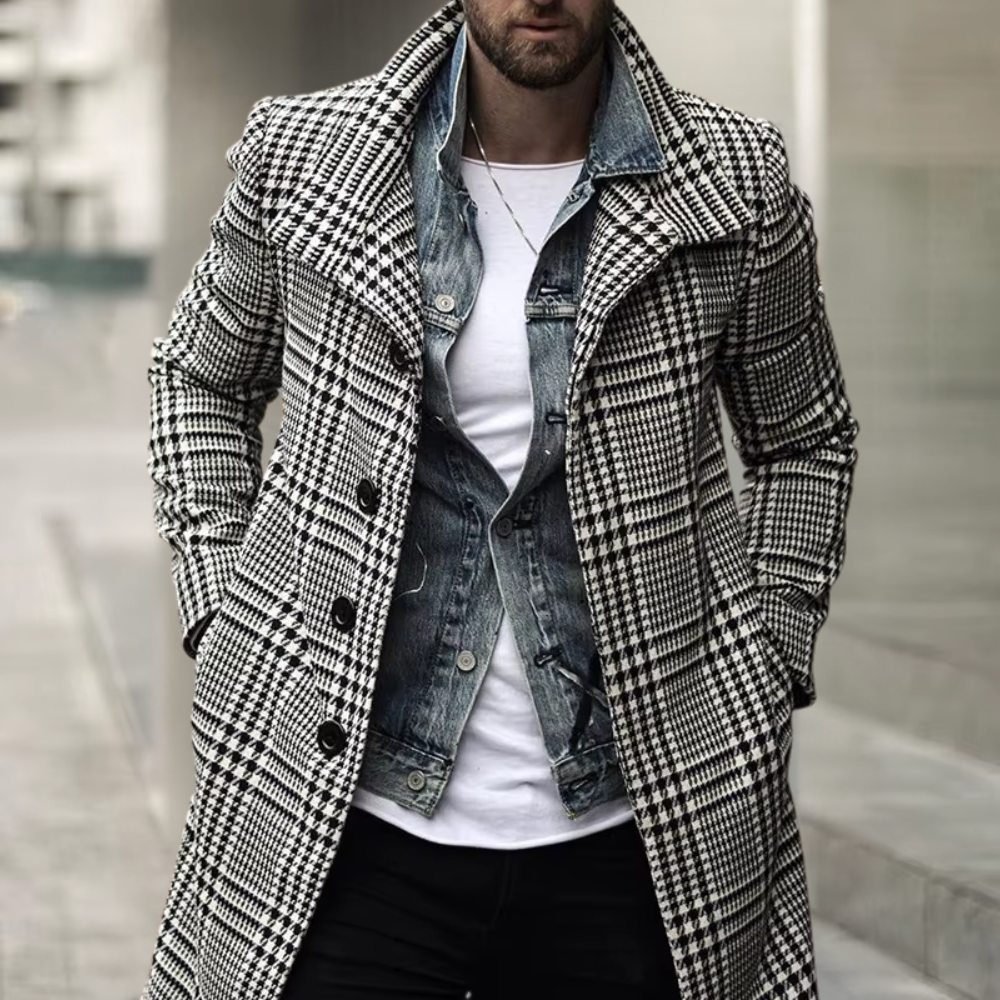 CHRISTOPHER - Manteau à Carreaux pour Hommes