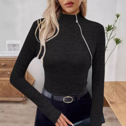 Pull à Capuche femme ZIP Asymétrique Moderne - PanierRoyale