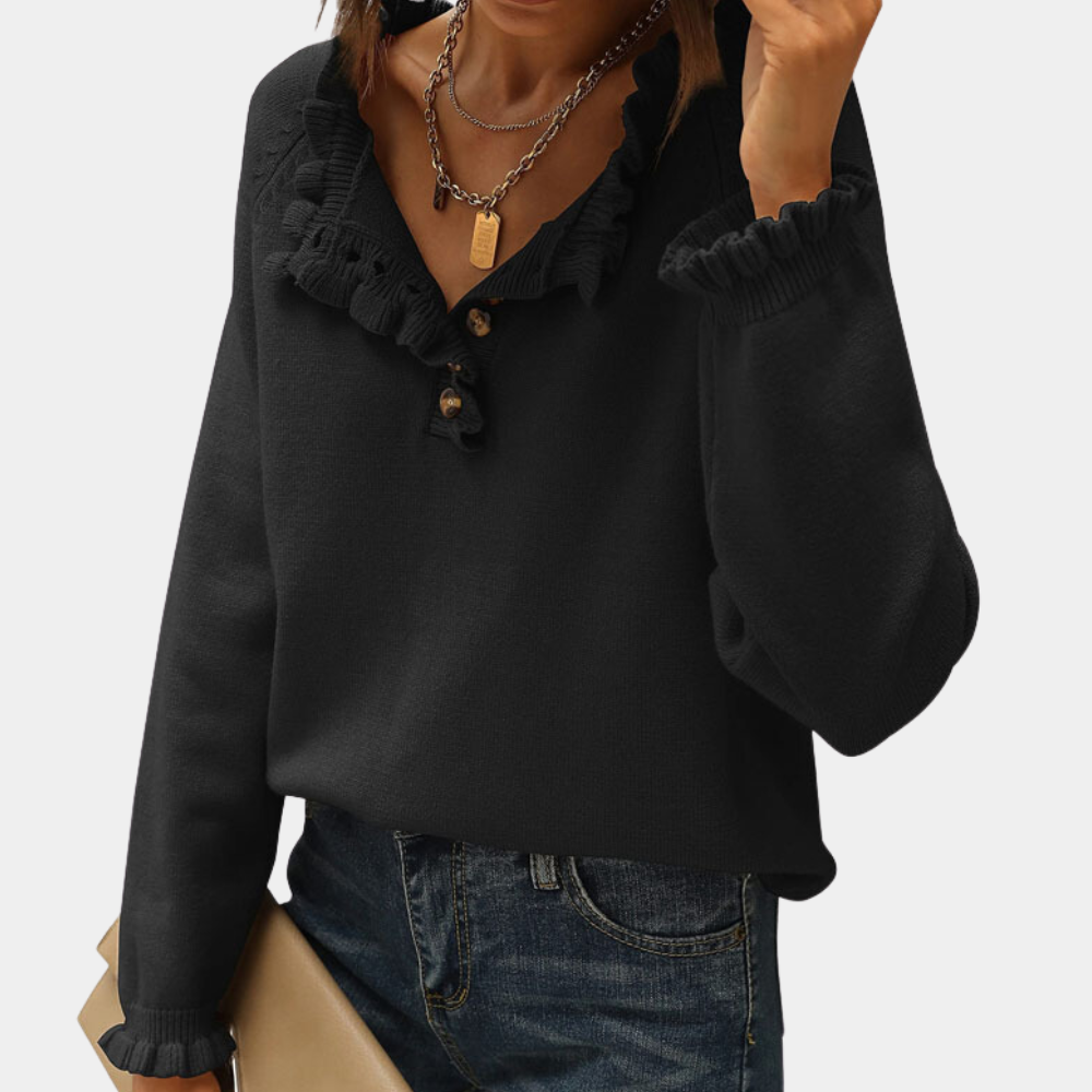 Pull à Manches Longues pour Femme Élégant - PanierRoyale