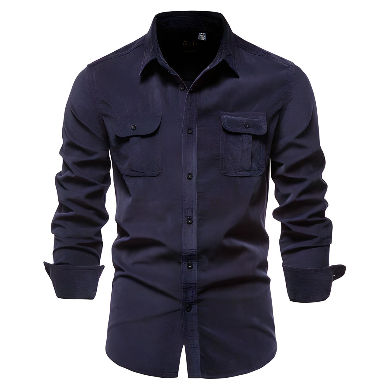 Chemise Homme Décontractée à Manches Longues et Boutons