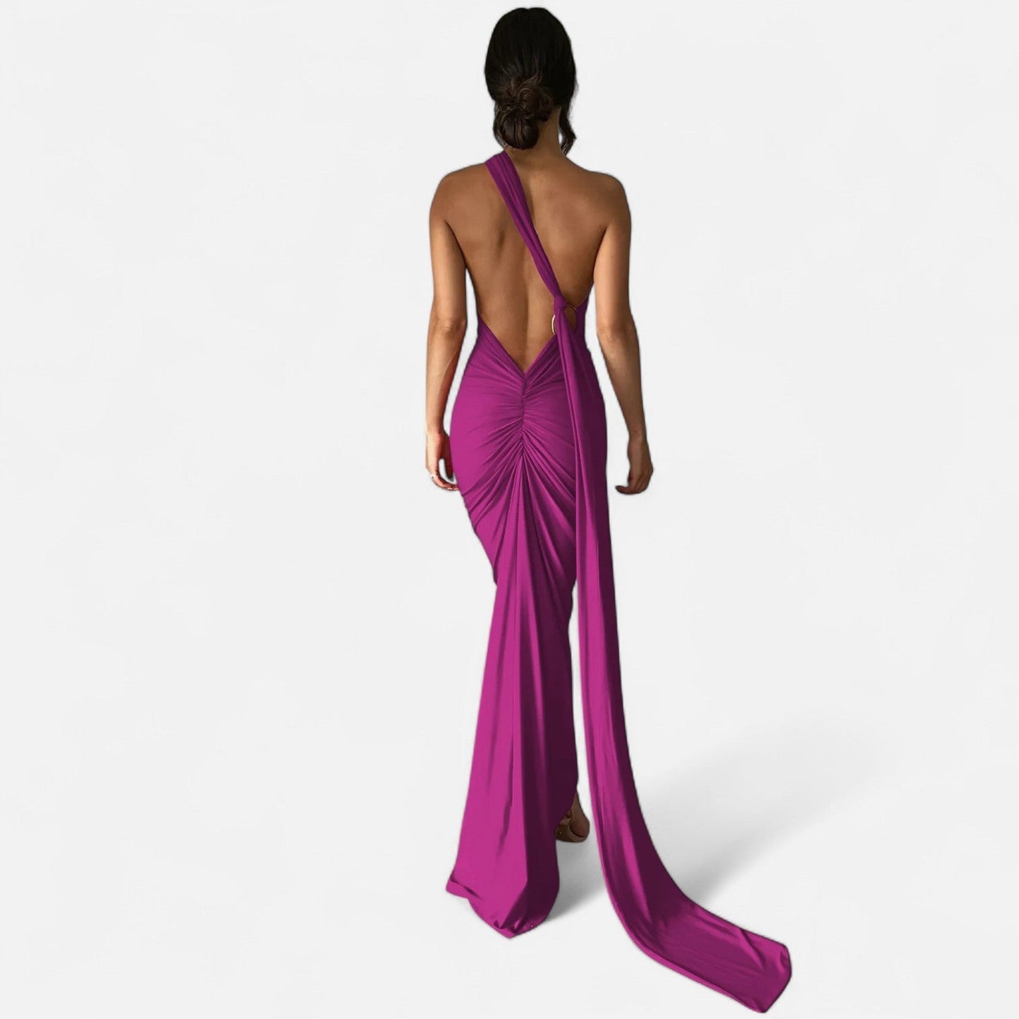 Robe femme maxi épaule dénudée tendance été
