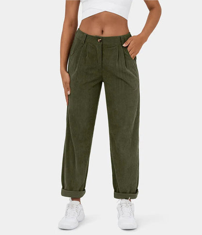 Pantalon Velours Slim Fit Élégant pour Homme