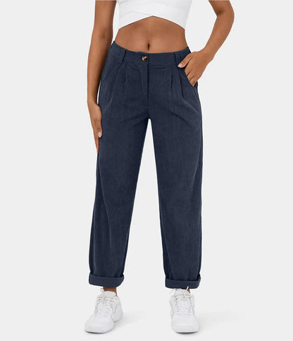 Pantalon Velours Slim Fit Élégant pour Homme