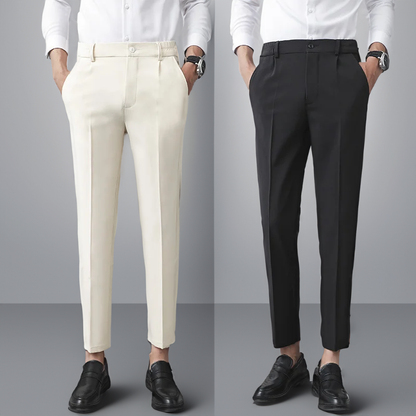 Pantalon Homme Élégant en Beige Taille Parfaite