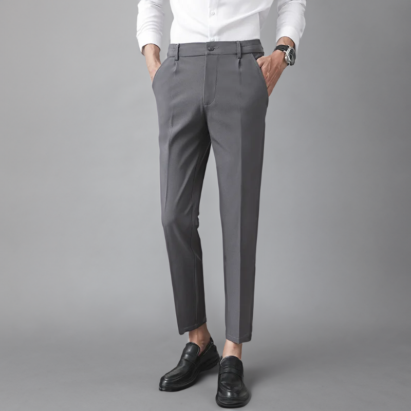 Pantalon Homme Élégant en Beige Taille Parfaite