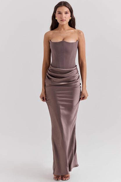 Robe de Cocktail Femme Élégante Cintrée