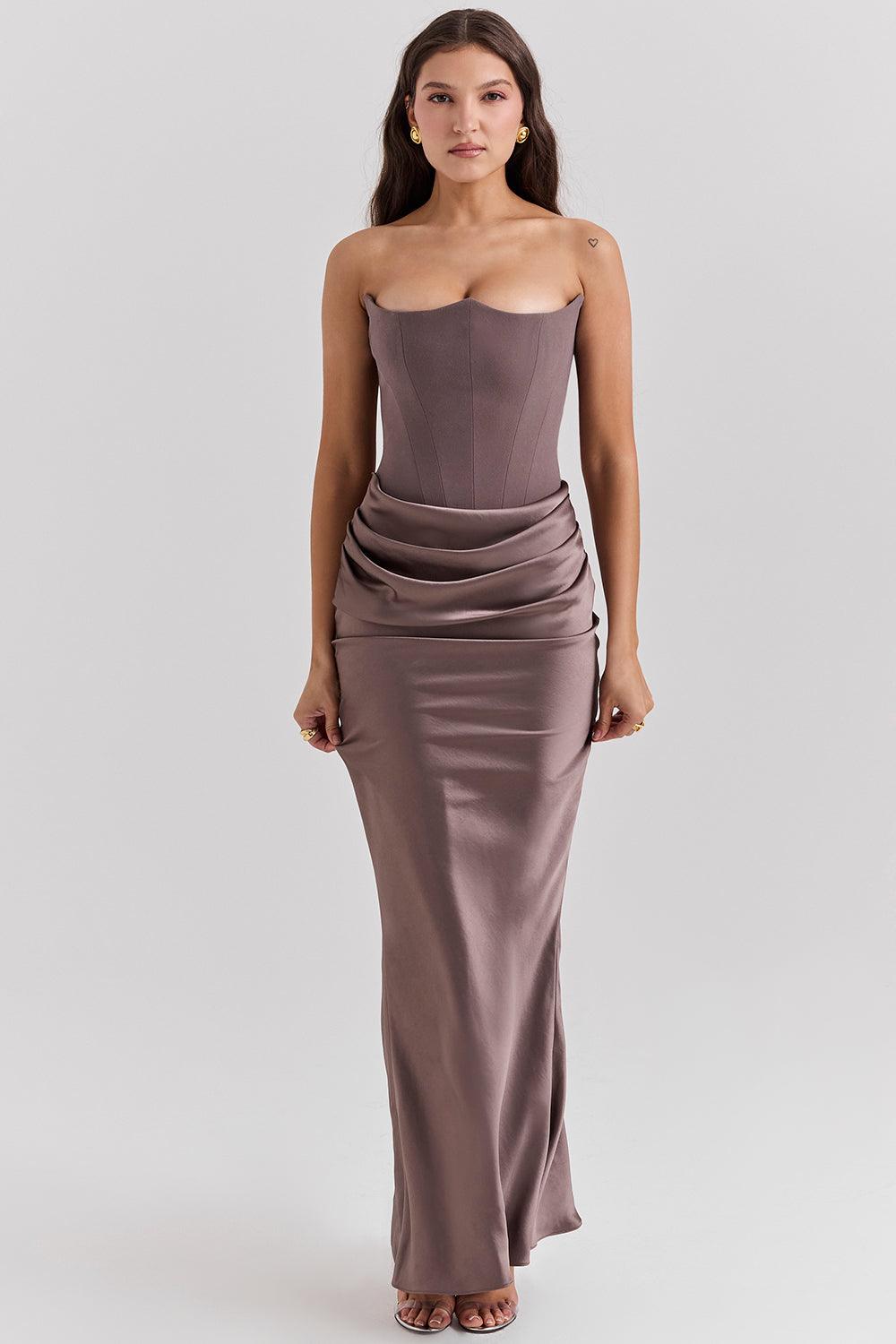 Robe de Soirée Chic à Corset Tailleur
