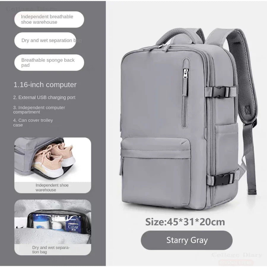 Sac à dos femme grande capacité étanche et légère